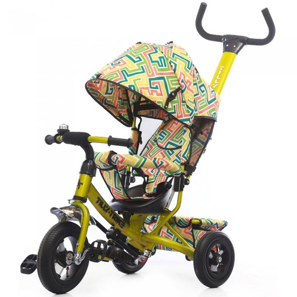 Велосипед триколісний TILLY Trike T-351-3 ЖОВТИЙ з надувними колесами / 1 /