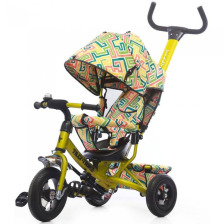 Велосипед триколісний TILLY Trike T-351-3 ЖОВТИЙ з надувними колесами / 1 /