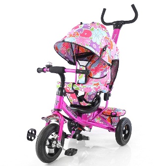 Велосипед триколісний TILLY Trike T-351-5 РОЖЕВИЙ з надувними колесами / 1 /