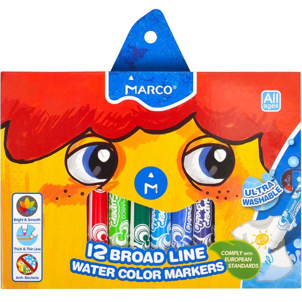 фломастири 12 кол Syper Washable Jumbo 1632-12