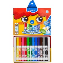 фломастири 12 кол Syper Washable Jumbo 1632-12. Фото 2