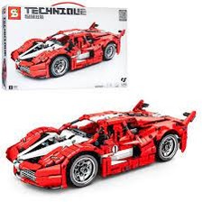 Конструктор 8608 (6шт) спортивна машина, 34,8см, 1:14, 1282 дет, в коробці