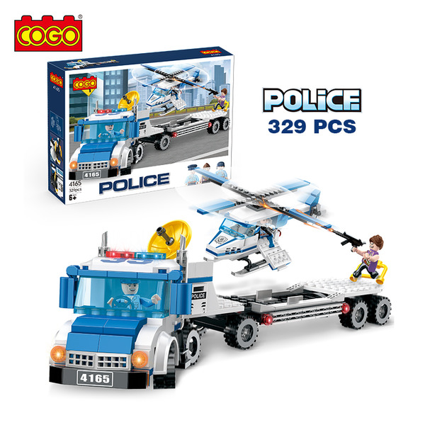 Конструктор Police 4165 (погоня трейл+верт) 329дет