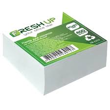 Блок для заміток  Fresh 400л не скл білий 1211. Фото 2