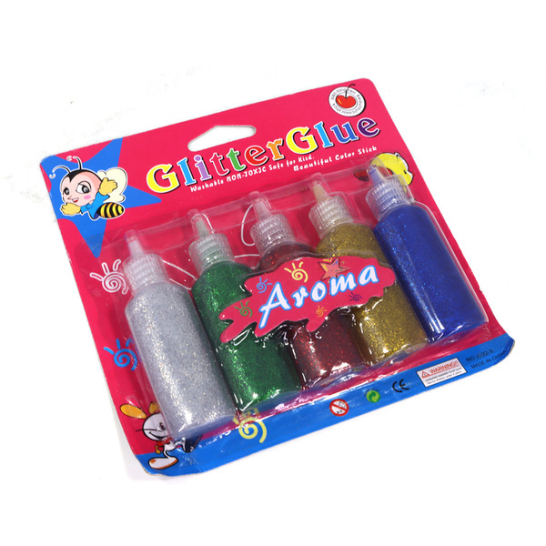 Клей  з блиском .Набір 5 кол. 22 гр Aroma 356028