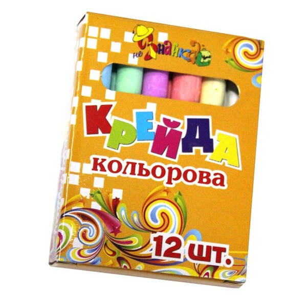 Крейда біла кругла 12 кол. (діам.0,9 см) 9051-12 Little Artist/Незнайка 825511