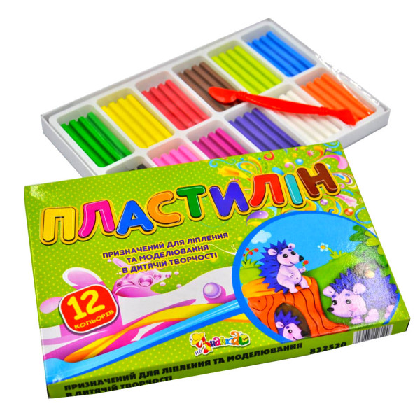 Пластилін 12кол. "Незнайка"