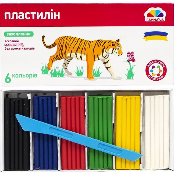 Пластилін 6 кол 10см 839601