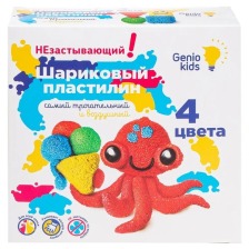 Пластилін кульковий для дит. творчості 4 кол. (в баночках) 120гр. №1157