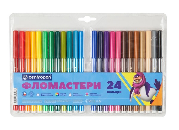 Фломастери 24 кол 7550/24 СD Лідер