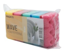 Губка кухонна WAVE  TM "Profi" 5шт.