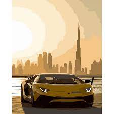 Картина 239 Авто в Дубаї 40*50см