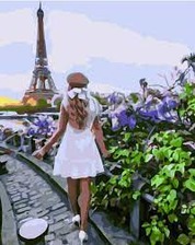 Картина 6561 Прогулянка Парижем 30*40см