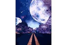 Картина 663 Дорога серед планет 40*50см