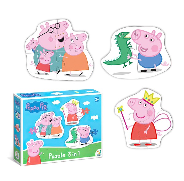 Пазл 200338 Peppa Pig 3в1