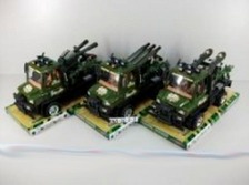 Військова машина 468-31-2-3 (24шт) инер-я, 3 вида, в слюде, 33-18-16см