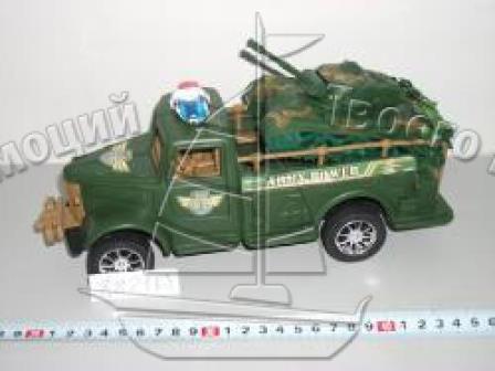 Військова машина 8821 A/663945 (96шт) з танком, інер-я, в кульку, 25-11см
