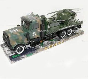 Військова техніка інерції 998A-B1 (838252) (24шт / 2) вантажівка, вертоліт, під слюдою 46 * 13 * 15