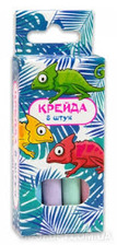 Крейда 50104 маленька кругла 8шт кольорова