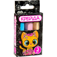Крейда олівець 50110 кольорова 3шт