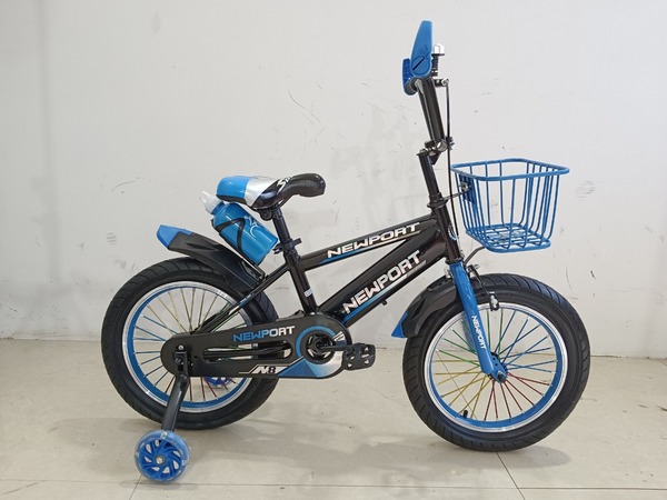 Велосипед (2шт) 16 BX-121 "16"(2шт) з корзиною+бутилочка сині