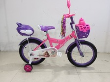 Велосипед  (2шт) 16 BX-140 "16"(2 шт)  з корзиною передня шкатулка серце рожево-фіолетовий. Фото 2