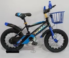 Велосипед  20 BX-98 "20" з корзиною чорно-голубий