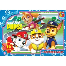 Пазли 0841 Щенячий патруль 70ел G-Toys. Фото 2