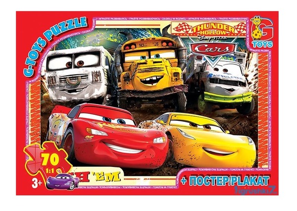 Пазли 10197 Тачки 70ел G-Toys
