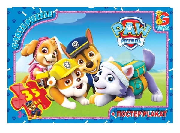 Пазли 821 Щенячий патруль 35ел G-Toys