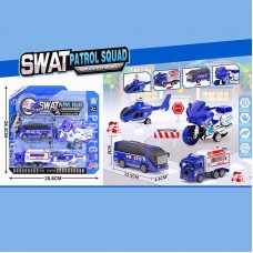 Набір спецтехніки BQ600-51 (96/2) 4штуки, інерція, масштаб 1:72, на листі. Фото 3