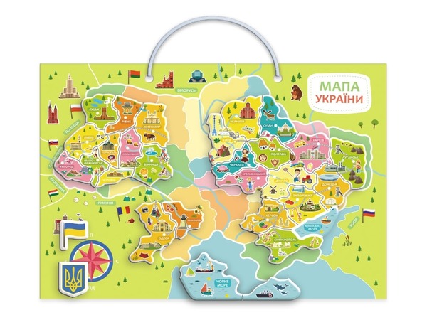 Магнітна карта України 200268. Фото 2