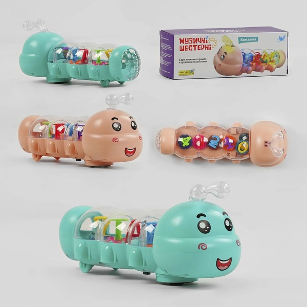 Музична комашка 62086 (96) "WToys" шестерні, пісня, підсвічування, авт рух, в кор