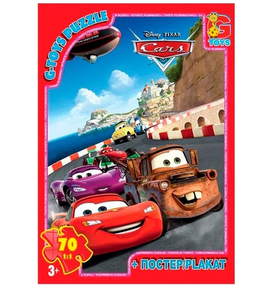 Пазли 0218 Тачки 70ел G-Toys