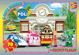 Пазли 067437 Робокар Поллі 70ел G-Toys. Фото 2