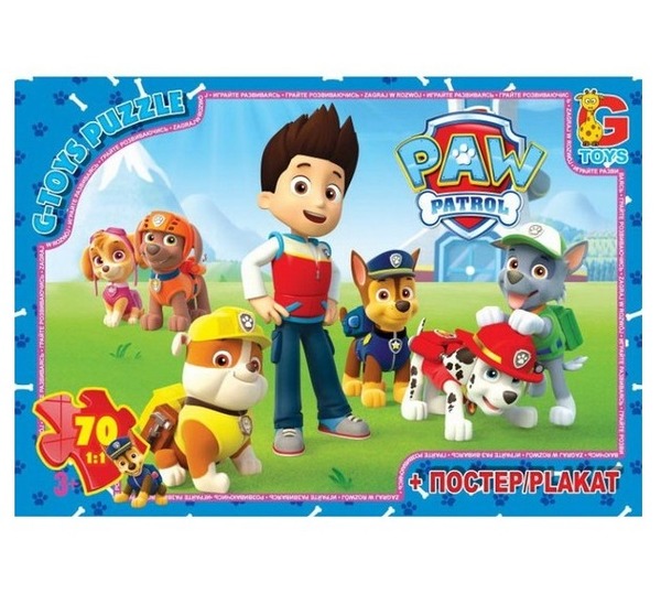 Пазли 0813 Щенячий патруль 70ел G-Toys