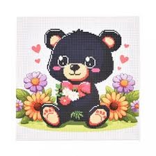 Вишивка хрестиком 304 Ведмедик 30*30см