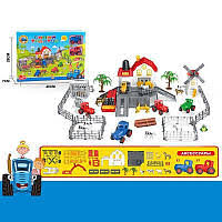 Ферма 9608 (36/2) 2 трактори,інерція,гумові тваринки в кор
