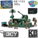 Конструктор КВ 1153 (36шт)військовий зенітно-артилерійський комплекс 305 дет в коробці