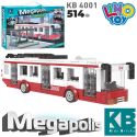 Конструктор КВ 4001 (16шт) тролейбус,зупинка 514 дет в коробці