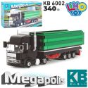Конструктор КВ 6002 (12шт) машина з причепом 340 дет в коробці
