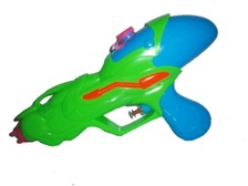 Водяний пістолет M 0173 U / R (144шт) 3 кольори, в кульку, 28см