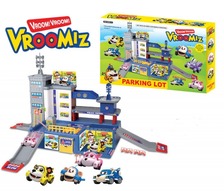 Гараж ZY607/577 "Robocar POLI"/"Vroomiz"с героями 2в.кор.43*7*27 ш.к./36/