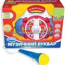 Абетка 305695 U/FS 33920 (36шт) букварь, муз, свет, на бат-ке, в кор-ке, 26-20-10см