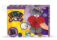 Годинник "Creative  clock" глітер (10) СС-01-01, 02, 03, 04, 05. Фото 4