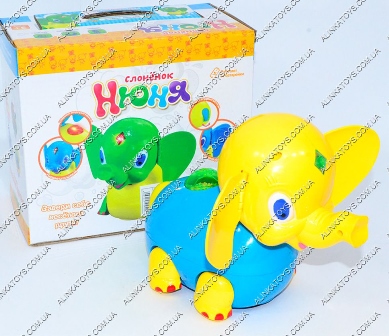 Гра 348931 R/0988 (48шт) слоненок Нюня, муз, свет, на бат-ке, в кор-ке, 19,5-10,5-17см