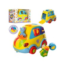 Гра 9198 UA (18шт) машинка21см,обуч(цв,фигуры),муз-зв(укр),сортер,ездит,свет,бат,кор,23,5-17-15,5см