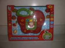 Гра HY 2012 D 8 (36шт) яблоко, свет, звук, на бат-ке, в кор-ке, 35-28-6см