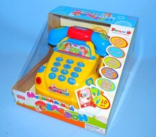 Гра ZYE 00008 (16шт) машинка-телефон, 2 цвета, муз, свет, на бат-ке, в кор-ке, 22-11-24см