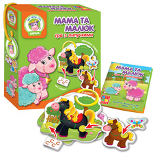 Гра з липучками "Мама и Малюк" Ферма VT1310-04 (укр)